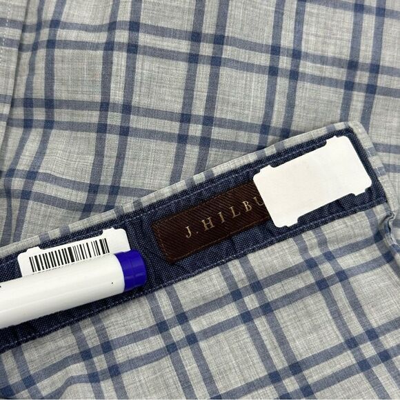 J. HILBURN Men’s Custom Plaid Long Sleeve Button Down Shirt Sz M - Picture 8 of 8